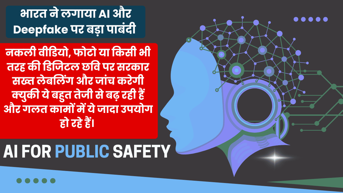 भारत ने लगाया AI और Deepfake पर बड़ा पाबंदी का झंडा!