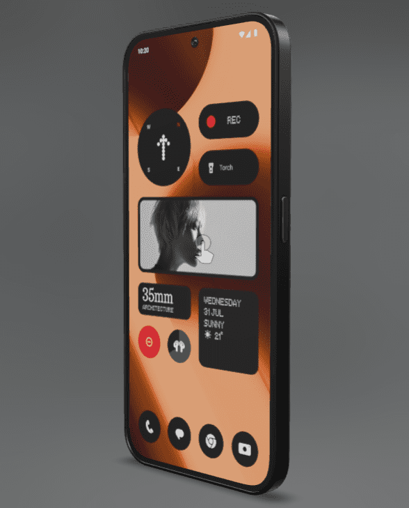 Nothing Phone (2a) Plus AMOLED display with slim bezels and smooth viewing experience