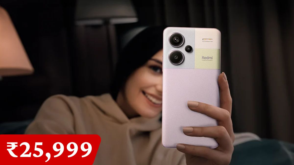 Redmi Note 13 Pro Plus smartphone with 6.67-inch curved AMOLED display, 200MP camera, 120W fast charging and premium design at ₹25,999