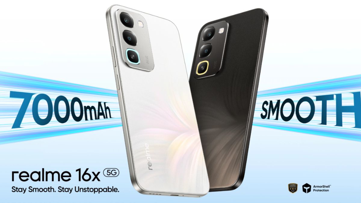 Realme 16x 5G 7000mAh battery with 144Hz display and 45W charging